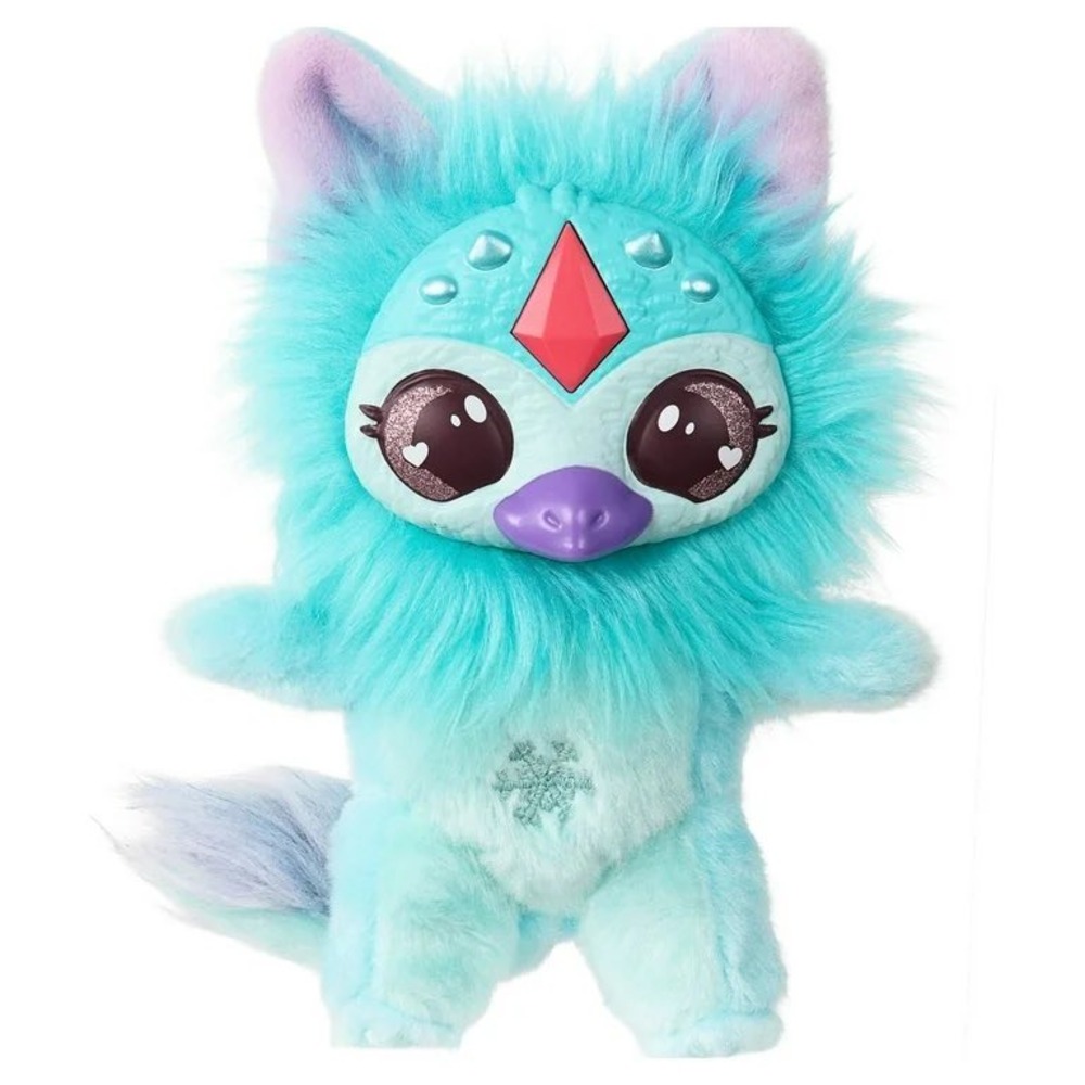 Magic Mixies Mixlings Crystal Woods Teal Blue Plush Toy Snowflake Gem 14662